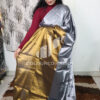 Pure Mul cotton dual shade tissue saree Grey & gold