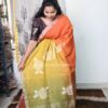 Pure 120 count Jaysree linen with Rose jamdani saree - Ombre 06 - Image 2